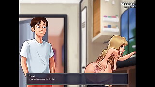 Three horny and thirsty for sex puberty got a big cock inner their petite and young pussy l My sexiest gameplay moments l Summertime Saga[v0.18.5] l Part #27