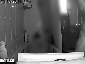 Stepsister caught shaved shower masturbated Part1