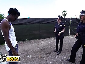 BANGBROS - Lucky Suss out Gets Tangled Up With Some Super Sexy Female Cops