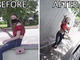 Jessae Rosae Gets Some r. On The Bang Trainer